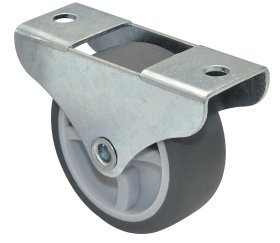 Fiksuotas ratukas WAGNER, d-50 mm, minkštas, apkrova - 50 kg.