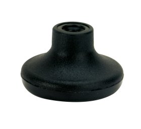 Baldų kojelė WAGNER, d-50 mm, plastikinė, juoda