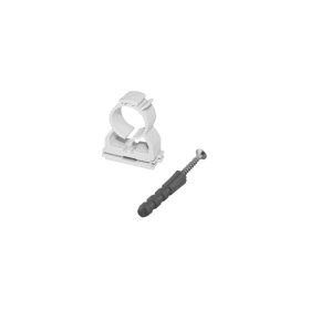 Užspaudžiamas universalus vamzdžio laikiklis AQUER FX22, plastikinis, d20-23mm, (5 vnt.)