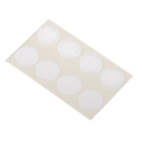 Tvirtinimo padukai FIX-O-MOLL, klijuojami, kabliukams, kilputėms, D20mm, 8vnt., balta sp.