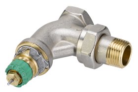 Dinaminis vožtuvas DANFOSS RA-DV, DN15, kampinis, 013G7713