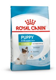 Sausas šunų ėdalas ROYAL CANIN, visavertis pašaras labai mažų veislių šuniukams (suaugusio svoris iki 4kg), iki 10 mėnesių amžiaus, 0,5 kg