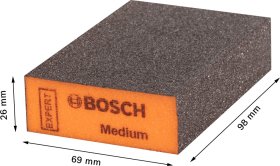Stačiakampė šlifavimo kempinė BOSCH S471 Standard, 69 x 97 x 26 mm, vidutinė