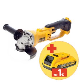 Akumuliatorinis kampinis šlifuoklis DEWALT DCG412NT-XJ, 18 V, 125 mm, lagamine, be akumuliatorių ir kroviklio