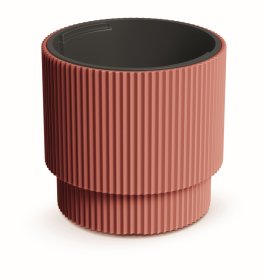 Plastikinis lauko vazonas Milly, vario sp., 39,5 x 39,5 x 37,5 cm.