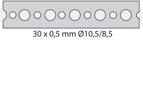 Montavimo juosta ESSVE, 11,5 x 0,7 mm, nerūdijantis plienas, 10 m