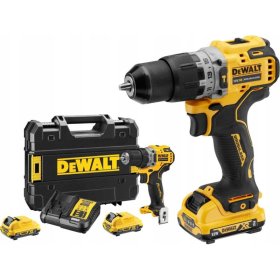 Akumuliatorinis ręžtuvas DEWALT DCD710D2-QW, 12 V, komplekte 2x2,0 Ah akumuliatorius ir kroviklis, lagaminas