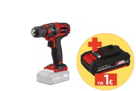 Akumuliatorinis gręžtuvas EINHELL TC-CD, 18/35 Li, Solo, 18 V, Li-ion, svoris 0,97kg, sukimo momentas 35Nm, be akumuliatoriaus ir kroviklio