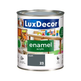 Universali akrilinė emalė LUXDECOR, 0,75 l, (23) kalno viršūnė, matinė, vandens pagrindu