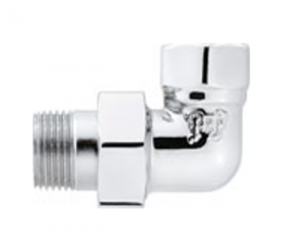 Išardomas sujungimas WELLMER, chromuotas, kampinis, blizgus, 1/2", 10355B