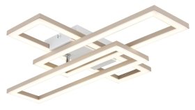 Pakabinamas LED šviestuvas GLOBO Wilton, 24W, 230V, 3000-6000K, 1410lm, baltos spalvos, atminties funkcija, 550 x 400 x 75 mm, 67381-24