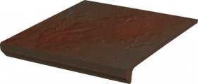Klinkerinės grindų plytelės PARADYZ SEMIR BROWN STOP PROSTA KAP 2022, 30 x 33 x 1,1 cm, pakopa, 691236