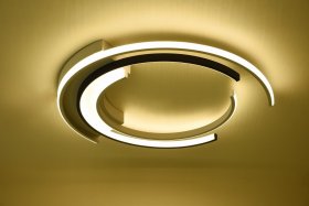 Pakabinamas LED šviestuvas BALTIK GAISMA Mx55766, 56 W, 3000-6000K, 230V, 2313 lm, 600 x 60 mm, dimeriuojamas, su pultu, juodos/baltos sp.