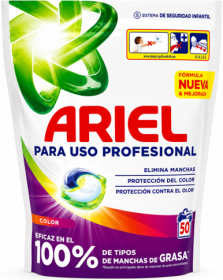 Skalbimo kapsulės ARIEL Profesional Color, spalvotiems skalbiniams, 50 vnt.