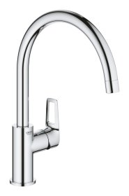 Plautuvės maišytuvas GROHE Quickfix Start Loop, C formos snapas, chromas, 31374001