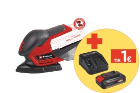 Akumuliatorinis multišlifuoklis EINHELL TE-OS 18/150 Li PXC, Solo, 18 V, Li-ion, be akumuliatoriaus ir kroviklio, osciliacijos skersmuo 1,6 mm, osciliacijos greitis 24000/min.