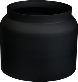 Lauko vazonas Puodynė, metalinis, juodos sp., 42 x 42 x 21 cm.