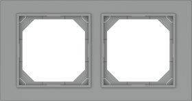 Rėmelis VILMA QR1000, 2 vietų, pilka matinė sp., R02 FIT LINE