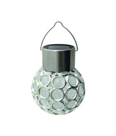 Pakabinamas žibintas SUNLUX 8029, su saulės elementais, 80x80x100 mm, IP44