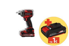Akumuliatorinis smūginis veržliasukis EINHELL TP-CW 18/350-C, Li BL-Solo, 18 V, be akumuliatoriaus ir kroviklio