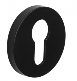 Durų apyraktė INOVO Slim 17, PZ cilindrui, juodas sp., apvalus