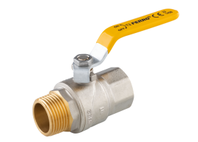 Rutulinis ventilis dujoms FERRO G61, 1 1/4", ilga rankena, vidus/išorė, KGN41