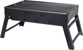 Sulankstomas BBQ grilis, 44,5 x 8 x 31 cm, juodos spalvos 