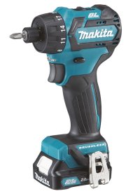 Akumuliatorinis gręžtuvas MAKITA DF032DSAJ, 12 V MAX, 2x2,0 Ah Li-ion, 35/21 Nm, 0,88 kg, 1/4", LED, BL