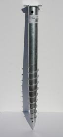 Įsukamas sraigtinis M tipo polius PROFIX, 76 x 1000 x 3 mm, M16, HEX-120mm, HDG