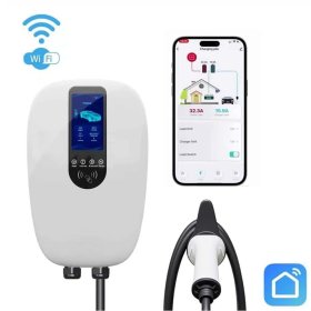 Įkrovimo stotelė INOVISION SMHR22B, Type2 su DLB (su galios balansavimu), galia 22kW, kabelio ilgis 5 m., balta spalva