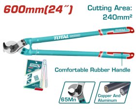 Žirklės TOTAL, varinio ir aliuminio kabeliui, 24"/610 mm, THT115242