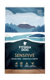 Sausas šunų ėdalas PRIMADOG, be grūdų, stirniena ir kalakutiena, 3kg