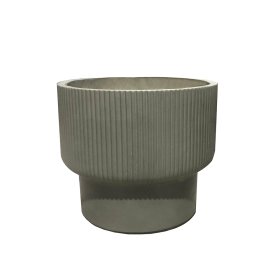 Keraminis lauko vazonas Oliva I, žalios sp., 30 x 30 x 26 cm.