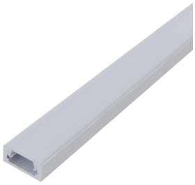 Profilis LED juostoms AVIDE AT-3526, komplektas, paviršinis, matinis dangtelis,  15,9 x 7,8 mm, ilgis 2 m