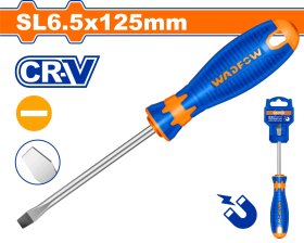Plokščias atsuktuvas WADFOW, magnetinis, Cr-V, 6,5x125mm, WSD1265