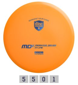 Diskgolfo diskas DISCMANIA S-Line MD3 Midrange Driver, orange