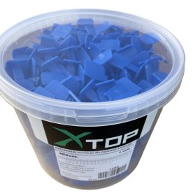 Plytelių inkarai XTOP, 1 mm, plytelių išlyginimo sistemai, komplekte 400 vnt.