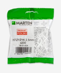 Plytelių kryželiai MARTEN, 2,5 mm, 200 vnt.