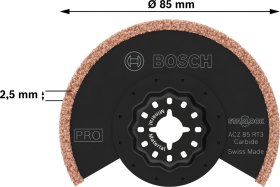 Segmentinis diskas BOSC,H STARLOCK ACZ 85 RT3, daugiafunkciniui įrankiui, 85 mm