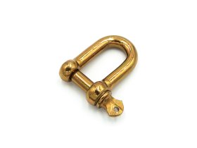 Apkaba POSAMO VAUKA, 6mm, D formos, plienas, cinkuotas, geltona spalva