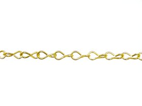 Grandinė POSAMO VAUKA, sukabinta iš pavienių narelių, D19/1,1mm, žalvariu dengtas plienas, 25 m