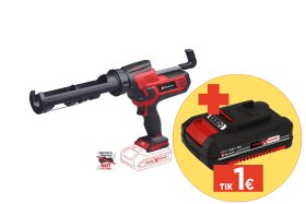 Akumuliatorinis silikono pistoletas EINHELL TE-SG 18/10 Li, Solo, dozavimo jėga 2000 N, max. talpa 310 ml