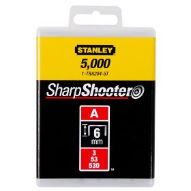 Kabės STANLEY, 6 mm, 5000 vnt, J tipas