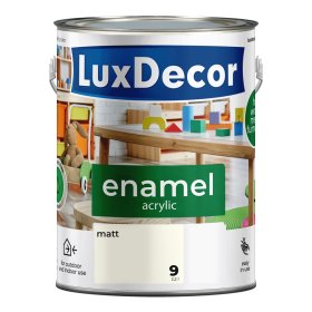 Universali akrilinė emalė LUXDECOR, 2,2 l, (09) dramblio kaulo spalvos, matinis