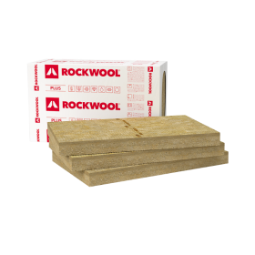 Akmens vata ROCKWOOL Ventirock Plus, matmenys 30 x 600 x 1000 mm, vėjo izoliacinės vatos plokštės, 283620