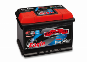 Akumuliatorius SZNAJDER EAGLE CALCIUM PLUS 12 V / 62 AH / 520 A EN