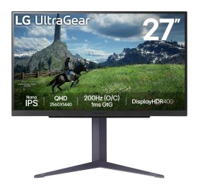 Monitorius LG UltraGear 27GS85Q-B, 27", Nano IPS, 180 Hz, 1 ms