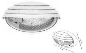 Sieninis šviestuvas BORSAN Br222-2, 1 x 40 W, IP65