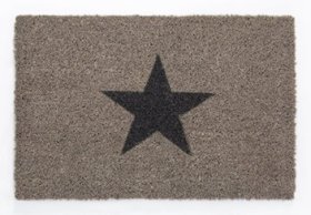 Kilimėlis FU KOKOS STARS, 40 x 60 cm, 100% kokoso plaušo, pilkas,N