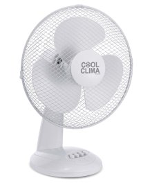 Stalinis ventiliatorius COOL CLIMA, 40W, 30 cm, 3 greičiai, baltos sp.